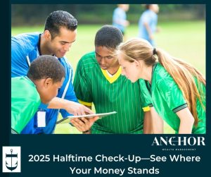 A co-ed soccer team in green jerserys in a huddle with coach